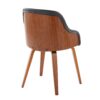Bacci - Mid-Century Modern Dining / Chair - Walnut / Black - Image 3