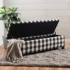 Contemporary Storage Ottoman With Seating And Storage - Black - Image 3