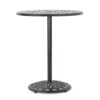 Elegant Cast Aluminum Round Bar Table With Romantic Filigree Design - Copper - Image 2