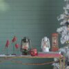 Christmas Plastic / Resin Lantern With Snowman & Tree LED / Water Spinning / 6 Hours Timer, 3*AA Batteries Required - White / Multi - Image 13