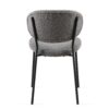 Boucle Dining Chairs, Dining Chairs With Metal Legs For Dining Room, Kitchen, Living Room (Set of 2) - Gray - Image 7