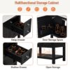 Transitional Style Bathroom Vanity Cabinet Combo With Ceramic Sink, Soft Close Door - Black - Image 6