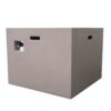 Aidan - Square Fire Pit 40, 000 Btu Magnesium Oxide - Light Gray - Image 9