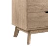 Nordica - 6 Drawer Master Dresser With Interlock Drawer Feature Drawer Slide And Interlock Pre-Assembly, Wide Dressers For Bedroom 6 Deep Drawers For Closet Organizer - Natural Oak - Image 6