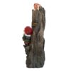 Decorative Woodland Gnome Water Fountain With LED Light - Brown - Image 5