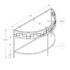 Accent Console Table For Entryway, Contemporary And Modern - White - Image 4