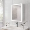 Bathroom Medicine Cabinet With Lights, LED Medicine Cabinet With Mirror, Lighted Medicine Cabinet With Defogger, Dimmer, Digital Clock & Temp Display, Surface Mount - Silver - Image 6