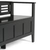 Adams - Entryway Storage Bench - Black - Image 6