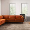 Amber - Corner Sectional Sofa - Orange - Image 13