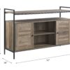 Baina - Rustic TV Stand - Oak - Image 7