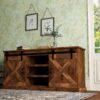 Farmhouse - TV Stand Console For TVs Up To 80" - Aged Whiskey - Image 7
