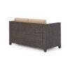 Puerta - Loveseat Outdoor Seating With Water Resistant Cushions - Dark Brown - Image 8