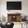 Amherst - TV Media Stand - Rustic Natural Aged Brown - Image 7
