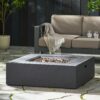 Modern 50, 000 Btu Square Fire Table With Propane Tank - Dark Gray - Image 6