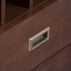 Draper - Mid Century Sideboard Buffet And Wine Rack - Medium Auburn Brown - Image 7