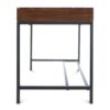 Industrial Style Storage Desk With Acacia Wood Top And Metal Legs - Oak - Image 11