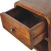 Mini Curve Floating Nightstand - Chestnut - Image 4