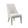 Modern Type Dining Chair (Set of 2) - Ivory - Image 4