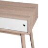 Rustic Entryway Console Table With Sliding White Doors And Wood Legs - Natural - Image 20