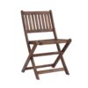 3 Piece Acacia Bistro Set, Folding Patio Furniture For Garden Backyard Balcony Porch With 1 Coffee Table And 2 Foldable Chairs - Natural Stained - Image 16