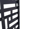 Outdoor / Indoor Privacy Screen Metal Privacy Screen, Freestanding Decorative Privacy Screen For Deck Balcony - Black - Image 8