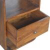 Curve 2 Drawer Nightstand - Brown - Image 6