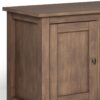 Warm Shaker - TV Media Stand - Rustic Natural Aged Brown - Image 5