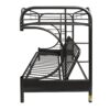 Eclipse - Twin Long Queen Futon Bunk Bed - Black - Image 2