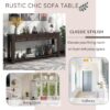 Hearth & Haven Clara - Console Table With Storage Drawers And Bottom Shelf - Espresso - Image 5