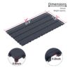 Diy - Module Interlocking Decking Tiles Floor Tile For Porch Poolside Outdoor And Indoor Balcony Backyard - Dark Gray - Image 2