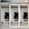Full Length Mirror Lighted Vanity Body Mirror LED Mirror Wall-Mounted Mirror Big Size Rounded Corners, Bedroom, Living Room, Dressing Room, Hotel - Clear - Image 10