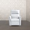 Asheville - Suede Recliner Chair - Light Gray - Image 2