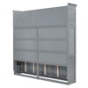 Queen Size Murphy Modern Bed With Top Cabinets For Space Saving And Comfort - Gray - Image 12