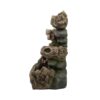 Decorative 5 Tier Wood Rock Inspired Water Fountain With Lights And Pump - Brown - Image 3