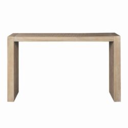 Modern Console Table With Solid Wood Construction - Reclaimed Wheat
