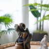 Decorative 3 Tier Water Fountain With Pot Design - Brown - Image 10