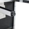 Armless Dining Chairs, Grid And Buckle Design Of The Back (Set of 4) - Gray - Image 19