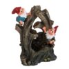 Decorative Woodland Gnome Water Fountain With LED Light - Brown - Image 2