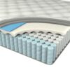 12" King Euro Top Hybrid Memory Foam Mattress - White / Black - Image 3