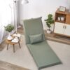 Foldable Portable Camping Chair With Carry Bag 14 Position Adjustable Recliner For Adults Cotton & Metal Frame For Outdoor Travel, Picnic, Or BBQ - Light Green - Image 19