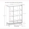 Banting - 9 Cube Bookcase With Drawers - Walnut Brown - Image 12