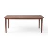 Farmhouse Dining Table With Square Leg, Rustic Style - Walnut - Image 6