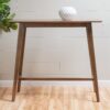 Bar Height Dining Table With Splayed Legs And Elongated Rectangular Top - Walnut - Image 9
