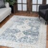 Noble - 2' X 3' Area Rug - Blue, Polyester - Image 4