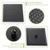 10" Square Dual Shower Head System Wall Mounted With Rough In Valve Modern Bathroom Fixture - Matte Black - Image 8