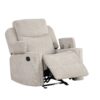 Galya - 3 Piece Living Room Set Sofa Loveseat Chair - Light Gray - Image 3