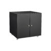 Office Furniture Copier Cabinet, 2 Door Steel Copier Stand, Mobile Pedestal File Printer Stand - Black - Image 10