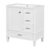 Bathroom Vanity, Modern Bathroom Cabinet With Sink Combo Set, Bathroom Storage Cabinet With A Soft Closing Door And 3 Drawers, Solid Wood Frame, Resin Basin - White - Image 18