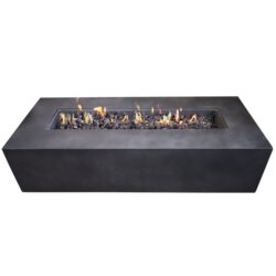 Propane Outdoor Durable Fire Pit Table - Charcoal