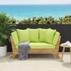 Outdoor Expandable Daybed & Cushions - Teak - Image 2